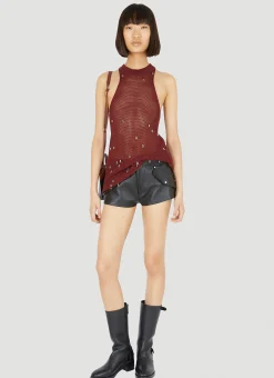 Leather Mini Shorts>Durazzi Milano New