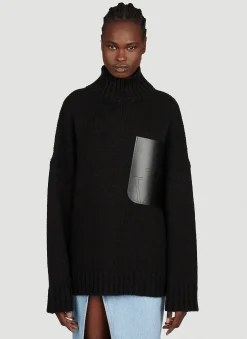 Leather Patch Pocket Sweater>JW Anderson Online