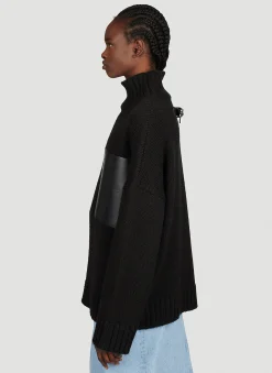 Leather Patch Pocket Sweater></noscript>JW Anderson Online