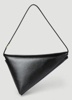 Leather Prisma Triangle Shoulder Bag><noscript><img width=