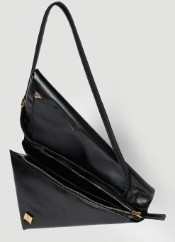 Leather Prisma Triangle Shoulder Bag><noscript><img width=