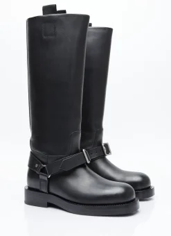 Leather Saddle Tall Boots>Burberry Sale