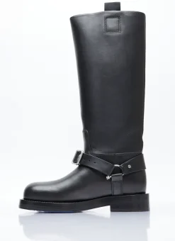 Leather Saddle Tall Boots></noscript>Burberry Sale