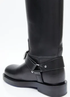 Leather Saddle Tall Boots></noscript>Burberry Sale