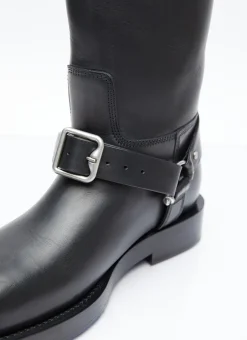 Leather Saddle Tall Boots></noscript>Burberry Sale