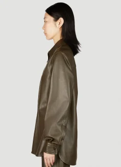 Leather Shirt></noscript>Bottega Veneta