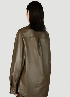 Leather Shirt></noscript>Bottega Veneta