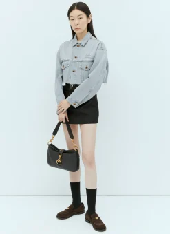 Leather Shoulder Bag></noscript>Miu Miu Discount