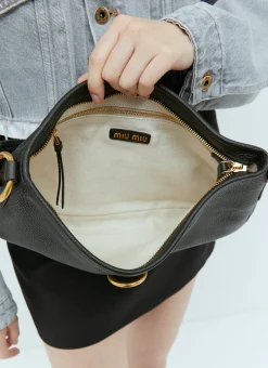 Leather Shoulder Bag></noscript>Miu Miu Discount