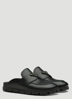 Leather Slip Ons>Prada Outlet