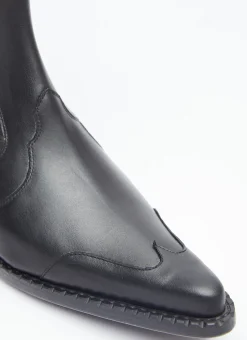 Leather Western Boots>BY FAR Hot