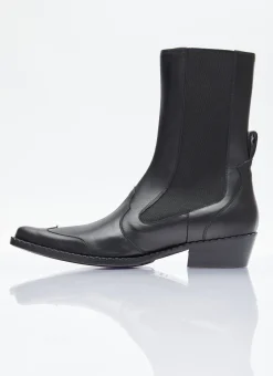 Leather Western Boots><noscript><img width=