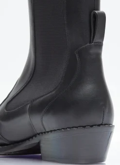 Leather Western Boots><noscript><img width=