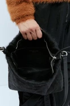 Men Dries Van Noten Crossbody Bags^Leather-Trimmed Hair Crossbody Bag