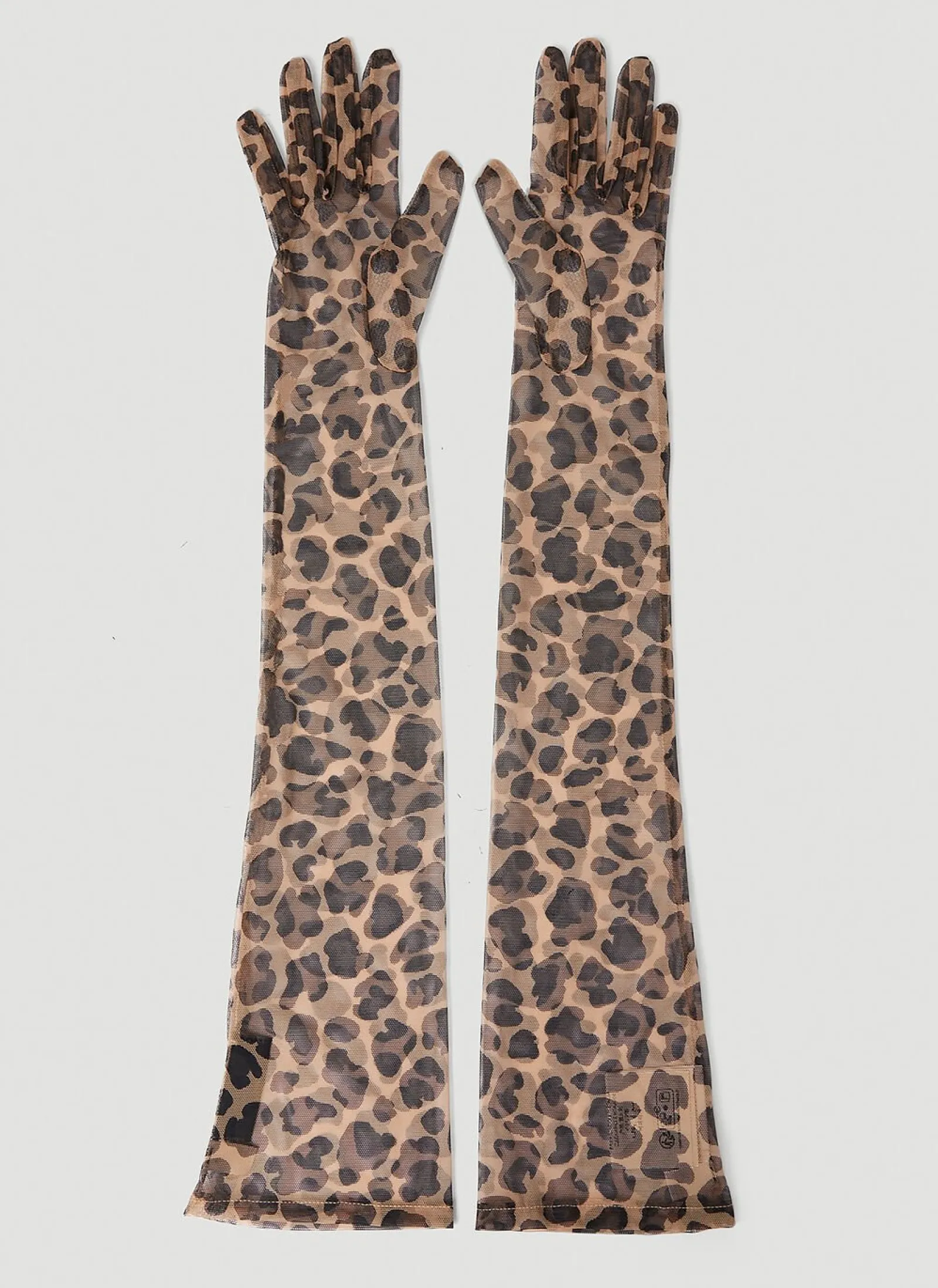 Men Gucci Gloves^Leopard Print Gloves