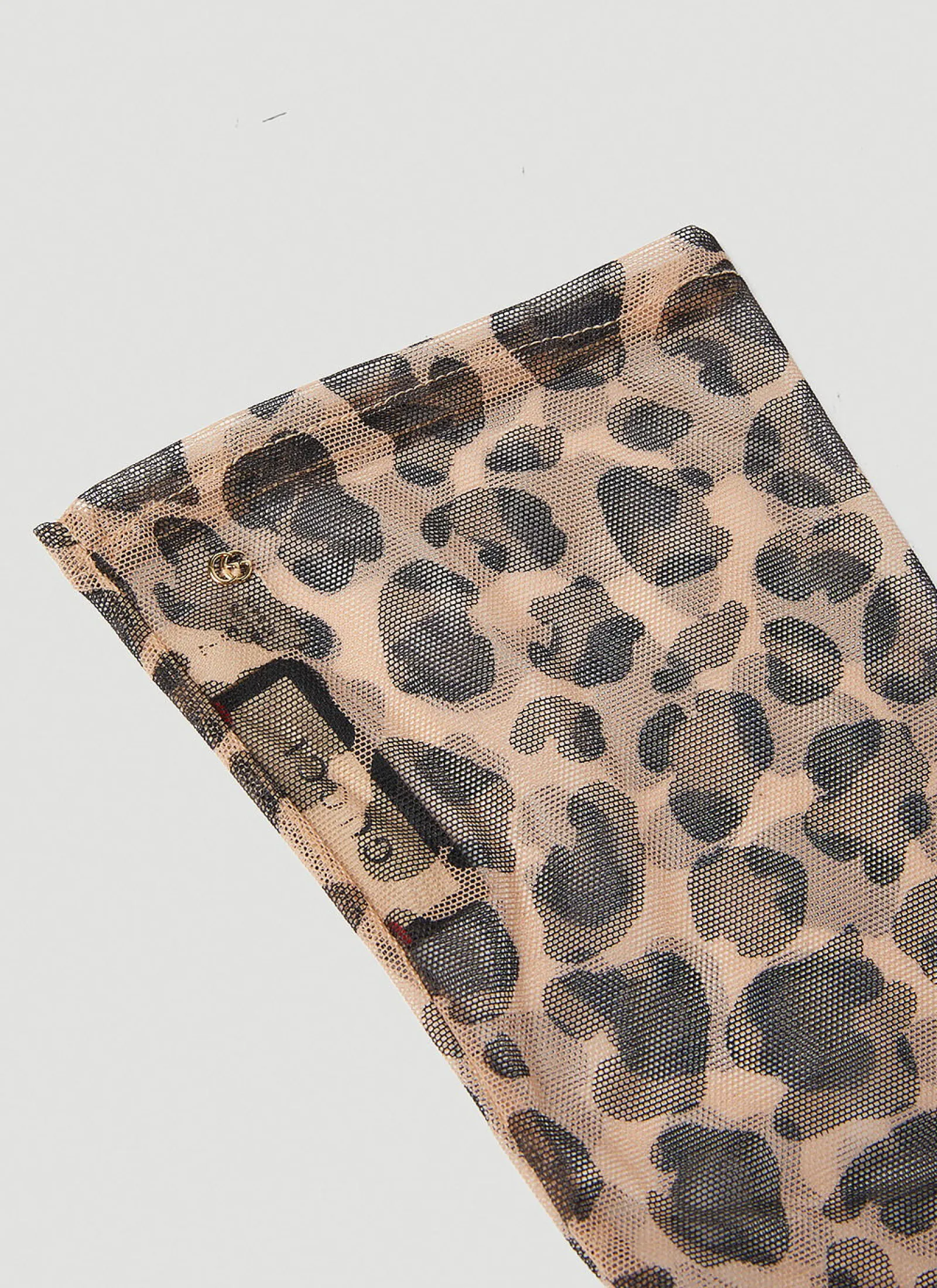 Men Gucci Gloves^Leopard Print Gloves