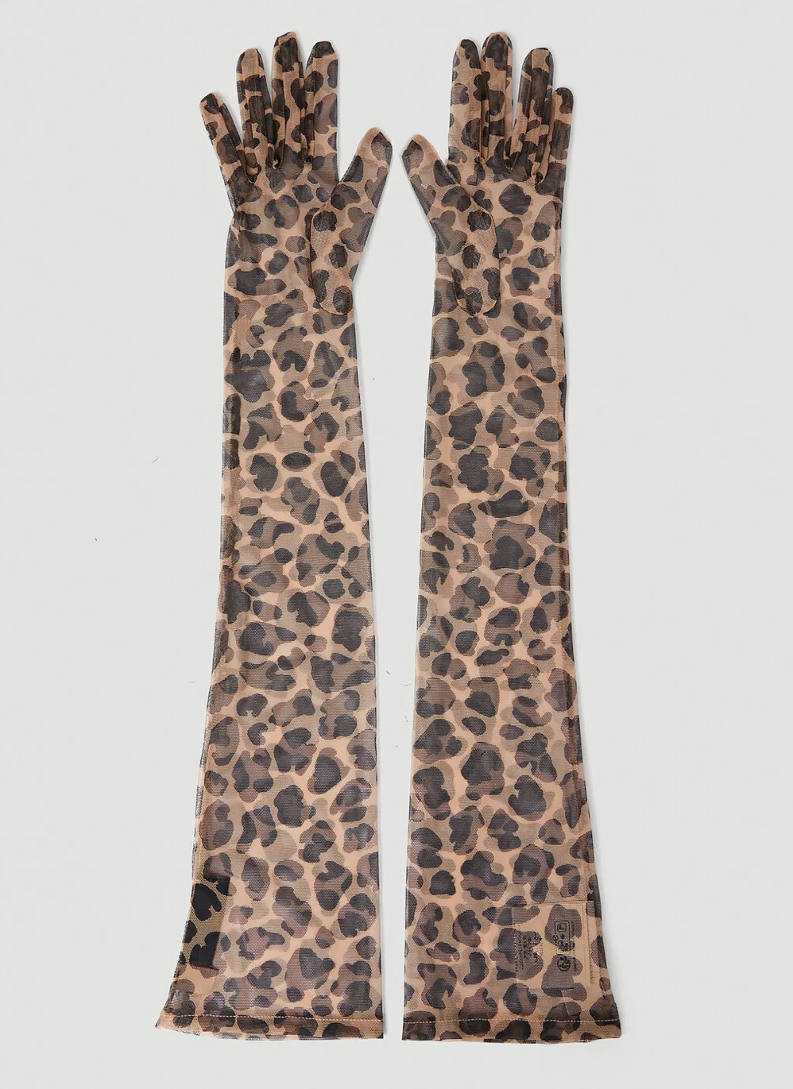 Men Gucci Gloves^Leopard Print Gloves