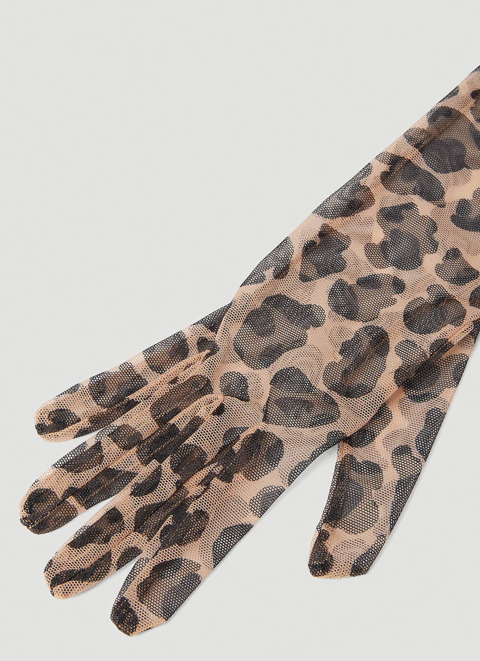 Men Gucci Gloves^Leopard Print Gloves