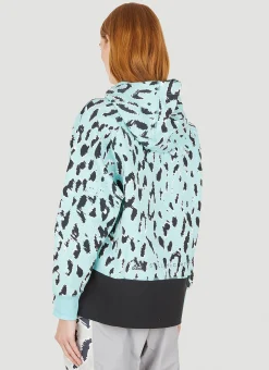 Leopard Print Hooded Sweatshirt><noscript><img width=