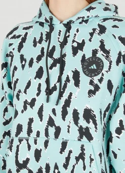 Leopard Print Hooded Sweatshirt><noscript><img width=