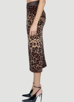 Leopard Print Midi Skirt></noscript>Dolce & Gabbana Hot