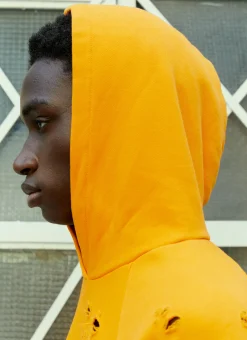 Men Liberal Youth Ministry Sweatshirts^Lifeguard Distressed Hooded Sweatshirt