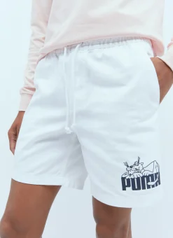 Men Puma x Noah Shorts^Logo Applique Track Shorts