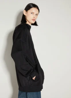 Logo Applique Zip-Up Sweatshirt>MM6 Maison Margiela Discount