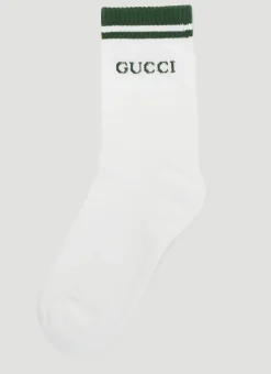 Men Gucci Socks^Logo Band Socks