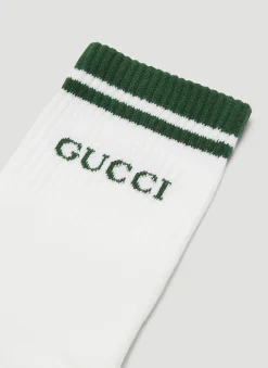 Men Gucci Socks^Logo Band Socks