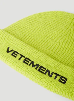 Men VETEMENTS Hats^Logo Beanie Hat
