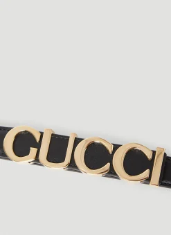 Men Gucci Belts^Logo Buckle Belt