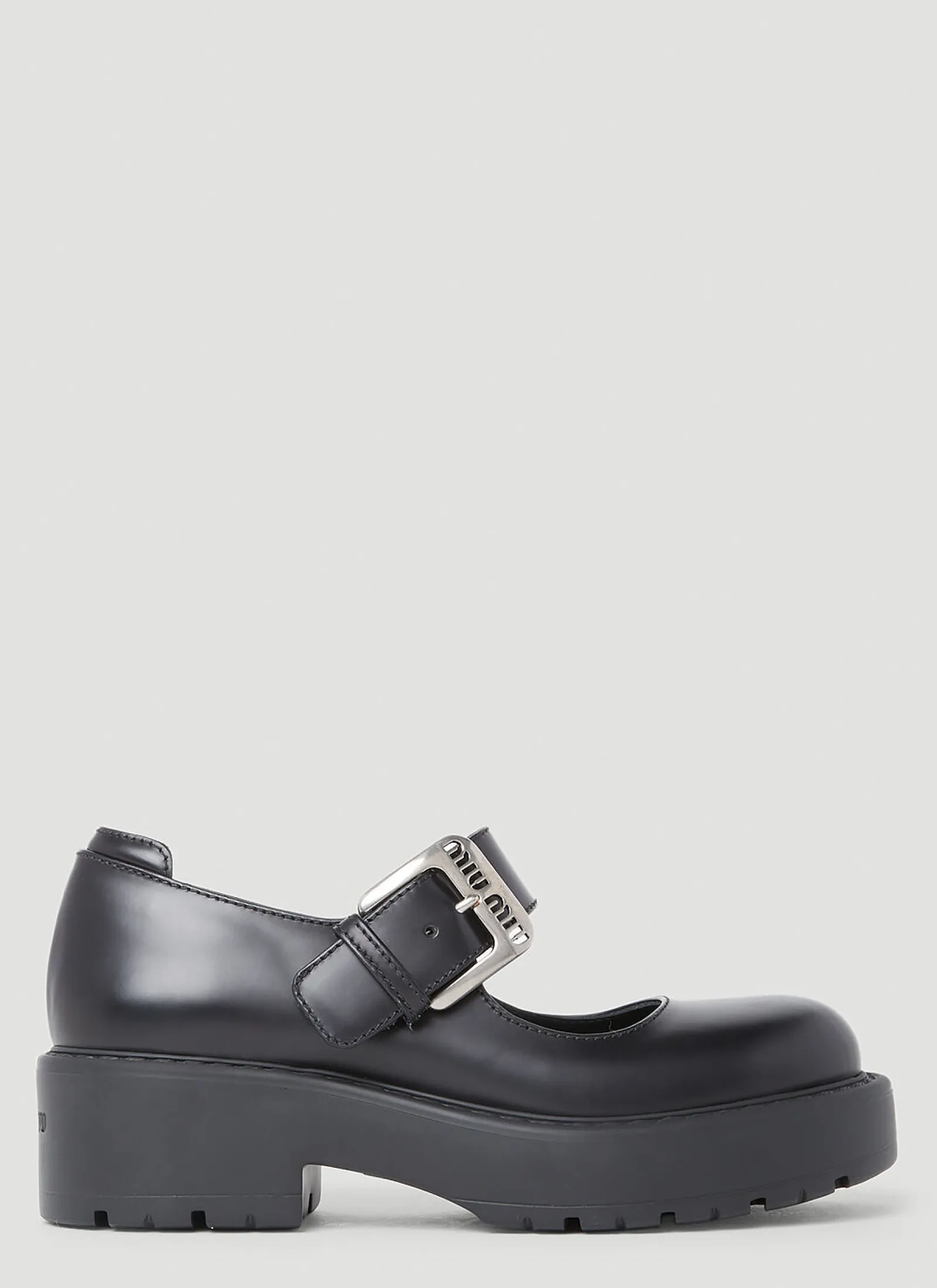 Logo Buckle Mary Jane Platforms>Miu Miu Online