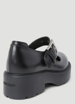 Logo Buckle Mary Jane Platforms><noscript><img width=