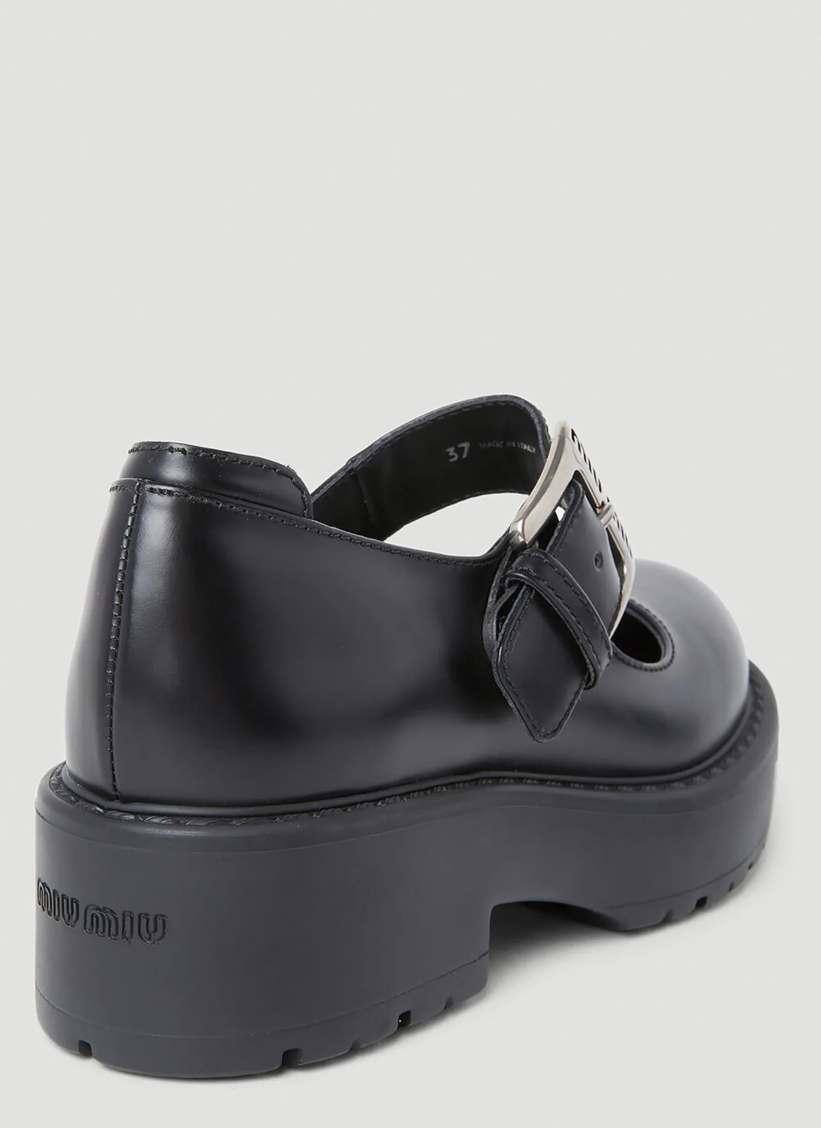 Logo Buckle Mary Jane Platforms>Miu Miu Online