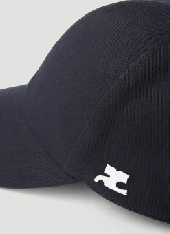 Men Courrèges Hats^Logo Cotton Baseball Cap