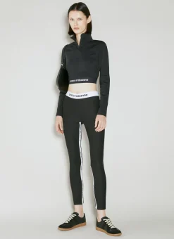 Logo Cropped Quarter-Zip Top>Paco Rabanne New