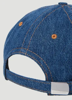 Men Burberry Hats^Logo Denim Baseball Cap