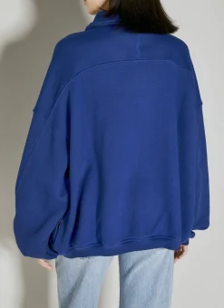 Logo Embellished Half-Zip Sweatshirt>Alexander Wang Hot