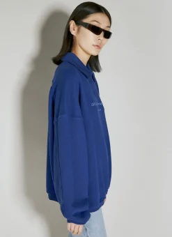 Logo Embellished Half-Zip Sweatshirt></noscript>Alexander Wang Hot