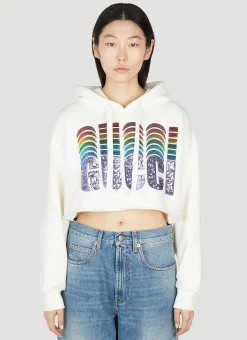 Logo Embellished Hooded Sweatshirt>Gucci Sale