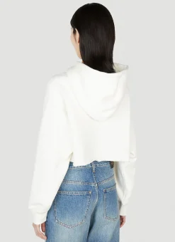 Logo Embellished Hooded Sweatshirt><noscript><img width=