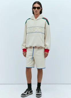 Men Gucci Shorts^Logo Embossed Basket Shorts