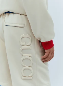 Men Gucci Shorts^Logo Embossed Basket Shorts