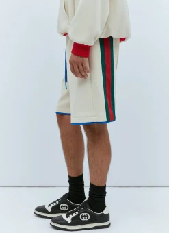 Men Gucci Shorts^Logo Embossed Basket Shorts