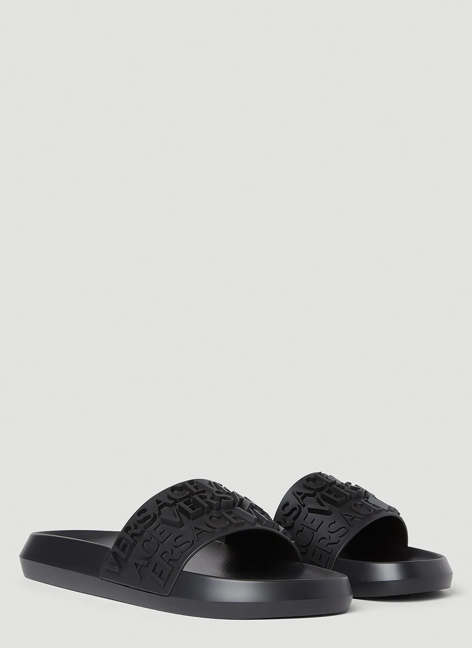 Men Versace Slides^Logo Embossed Slides