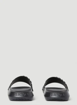 Men Versace Slides^Logo Embossed Slides