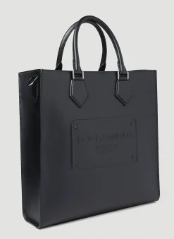 Men Dolce & Gabbana Tote Bags^Logo Embossed Tote Bag