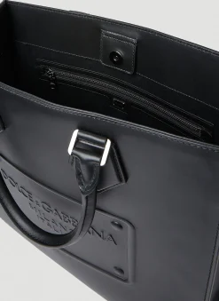 Men Dolce & Gabbana Tote Bags^Logo Embossed Tote Bag