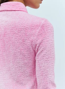 Logo Embossed Velvet Shirt></noscript>Diesel